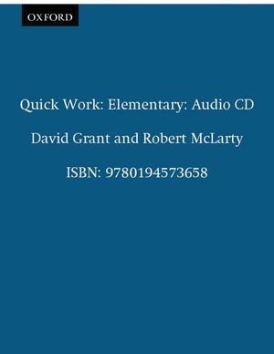 Quick Work Elementary: Audio CD