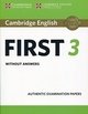 Cambridge English First 3 Student's Book without Answers