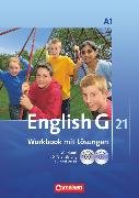 English G 21, Ausgabe A, Band 1: 5. Schuljahr, Workbook mit CD-ROM (e-Workbook) und CD - Lehrkräftefassung