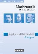 Mathematik für Maturitätsschulen, Deutschsprachige Schweiz, Algebra und Datenanalyse, Lösungen