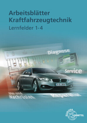 Arbeitsblätter Kraftfahrzeugtechnik, Lernfelder 1-4, m. Demo-DVD-ROM