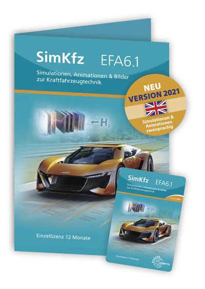 SimKfz EFA6.1 - Version 2021 - Einzellizenz Freischaltcode auf Keycard